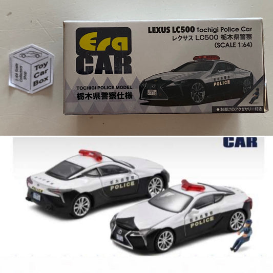 ERA CAR - Lexus LC500 Tochigi Japanese Police Car (1:64 Scale - Boxed) J92g