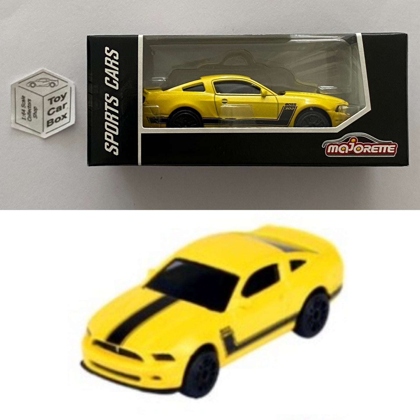 MAJORETTE - Ford Mustang GT (Yellow - Sports Cars Box) 1/64 Scale* - D72