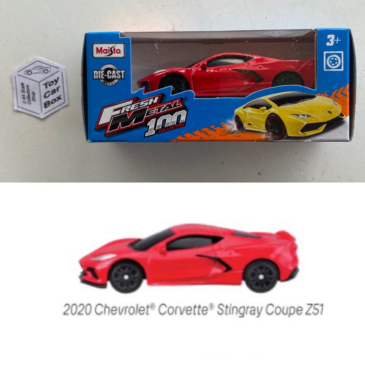 MAISTO Fresh Metal - 2020 Chevrolet Corvette Stingray Coupe Z51 (1/64 Scale) B98