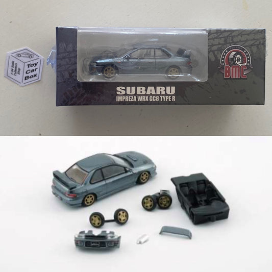 BM CREATIONS - Subaru Impreza WRX Type R 3-6 Gen (1:64 Scale - Dolphin Grey - LHD) N66