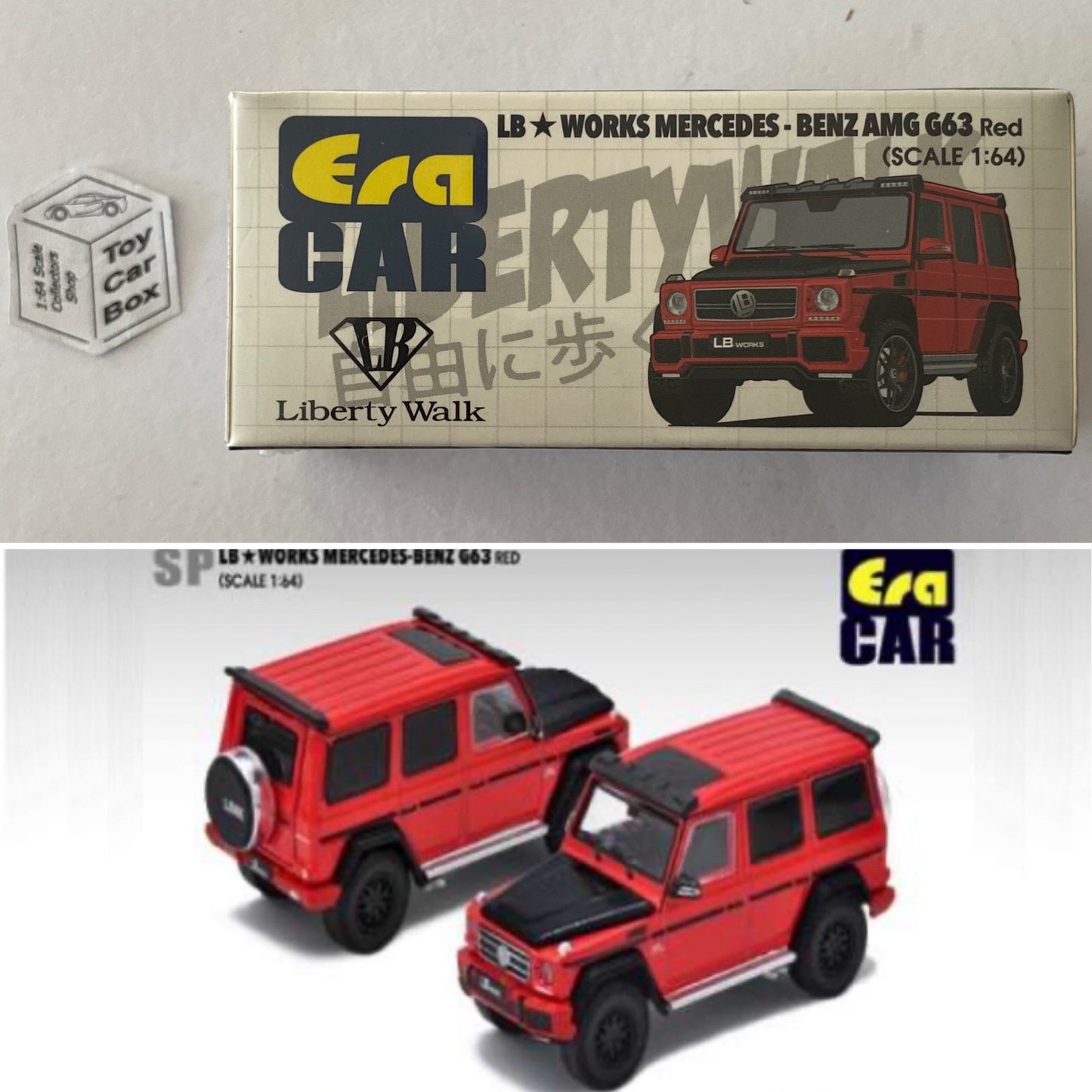 ERA CAR - LB Works Mercedes-Benz AMG G63 (1:64 Scale - Red - Boxed) K00g