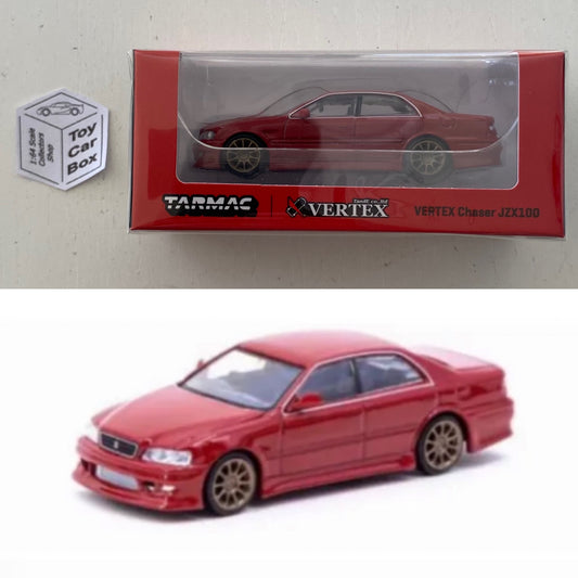 TARMAC - Vertex Toyota Chaser JZX100 (Red - 1/64 Scale) N25