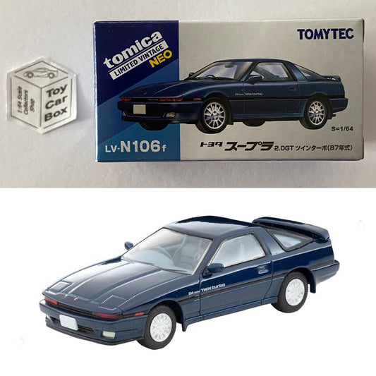 TOMICA Limited Vintage - ‘87 Toyota Supra 2.0 GT Twin Turbo (Blue - N106f) BH51