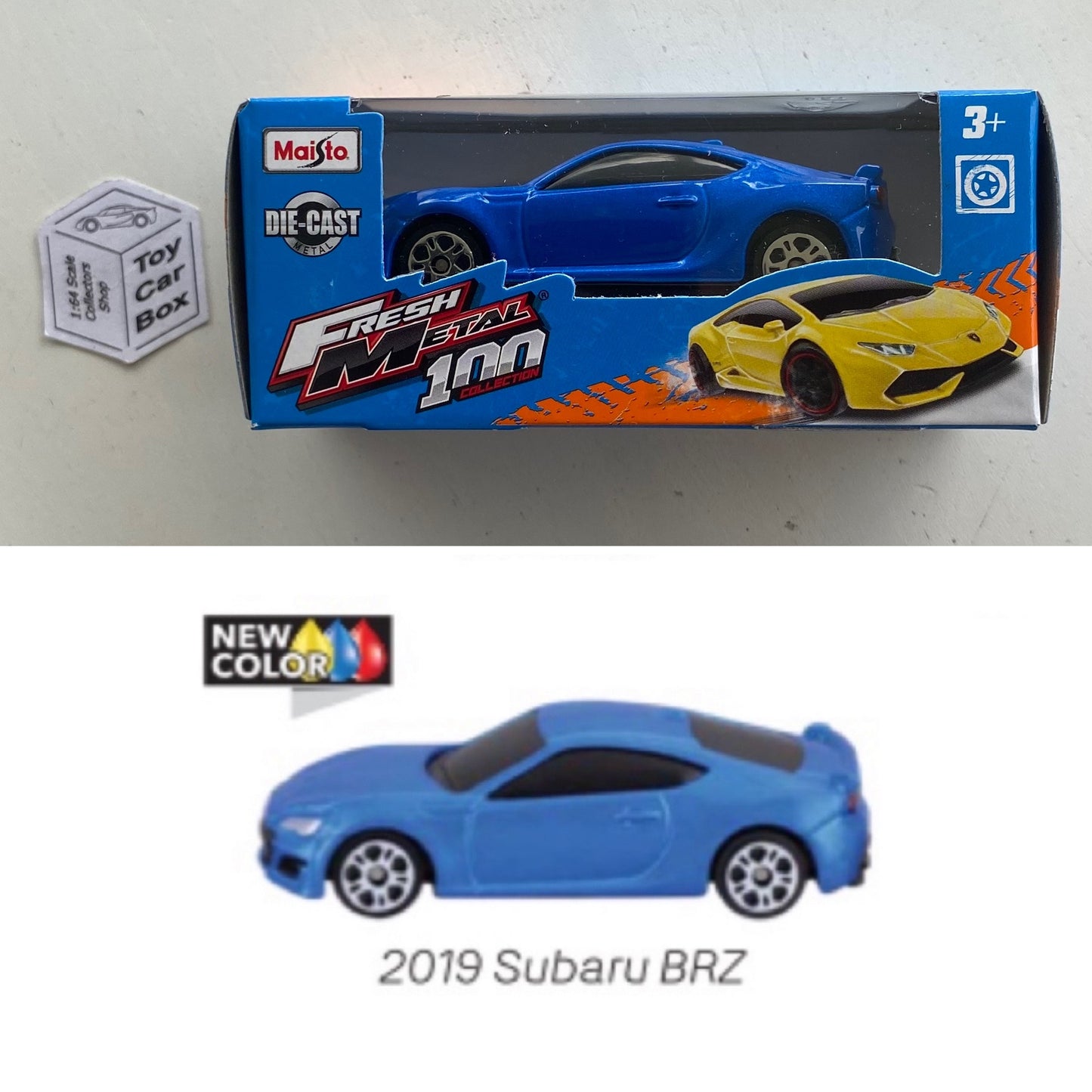 MAISTO Fresh Metal - 2019 Subaru BRZ (Blue - 1/64 Scale) B98