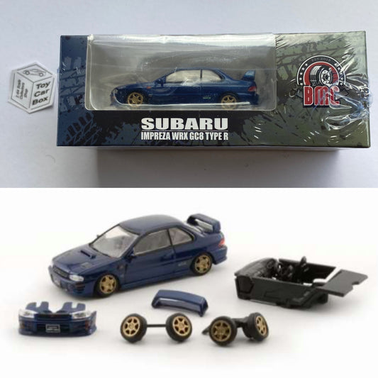 BM CREATIONS - Subaru Impreza WRX GC8 Type R (1:64 Scale - Blue - RHD) N66