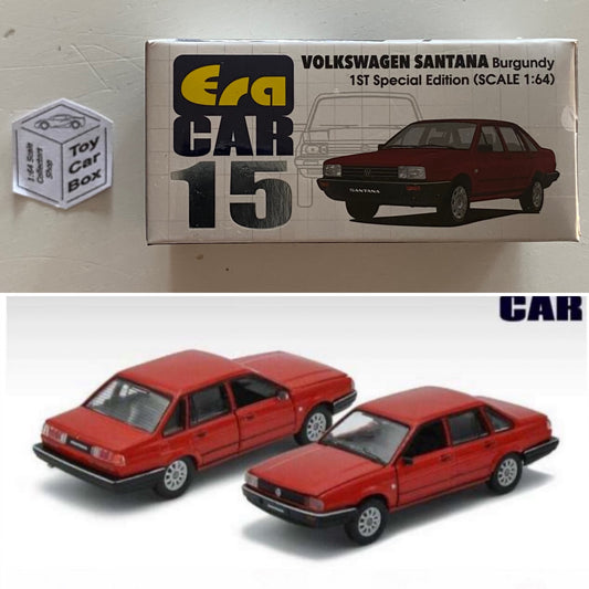 ERA CAR #15 - VW Volkswagen Santana (1:64 Scale - Red - Boxed) K00g