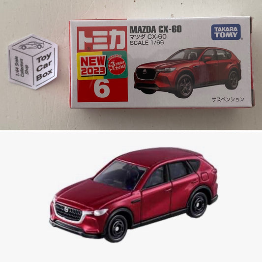 TOMICA Regular #6 - Mazda CX-60 (Red - 1/66 Scale - Boxed) F17