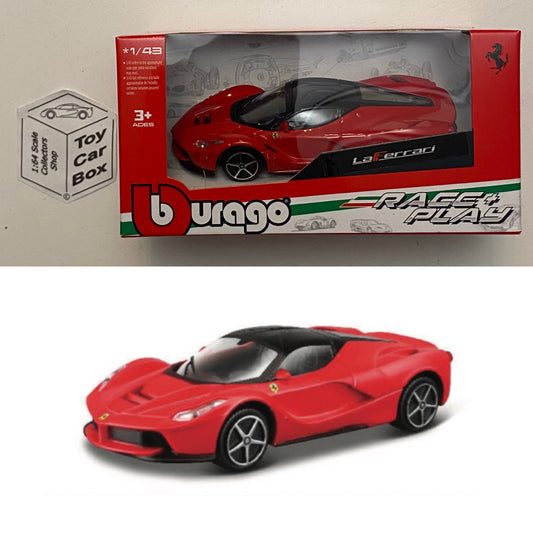 BBURAGO 1/43 - Ferrari Laferrari (Red - Race & Play - Boxed) H75