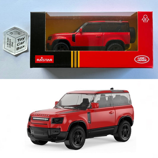 RASTAR 1/43 - Land Rover Defender 90 - L663 (Red - Unopened Boxed) D55g
