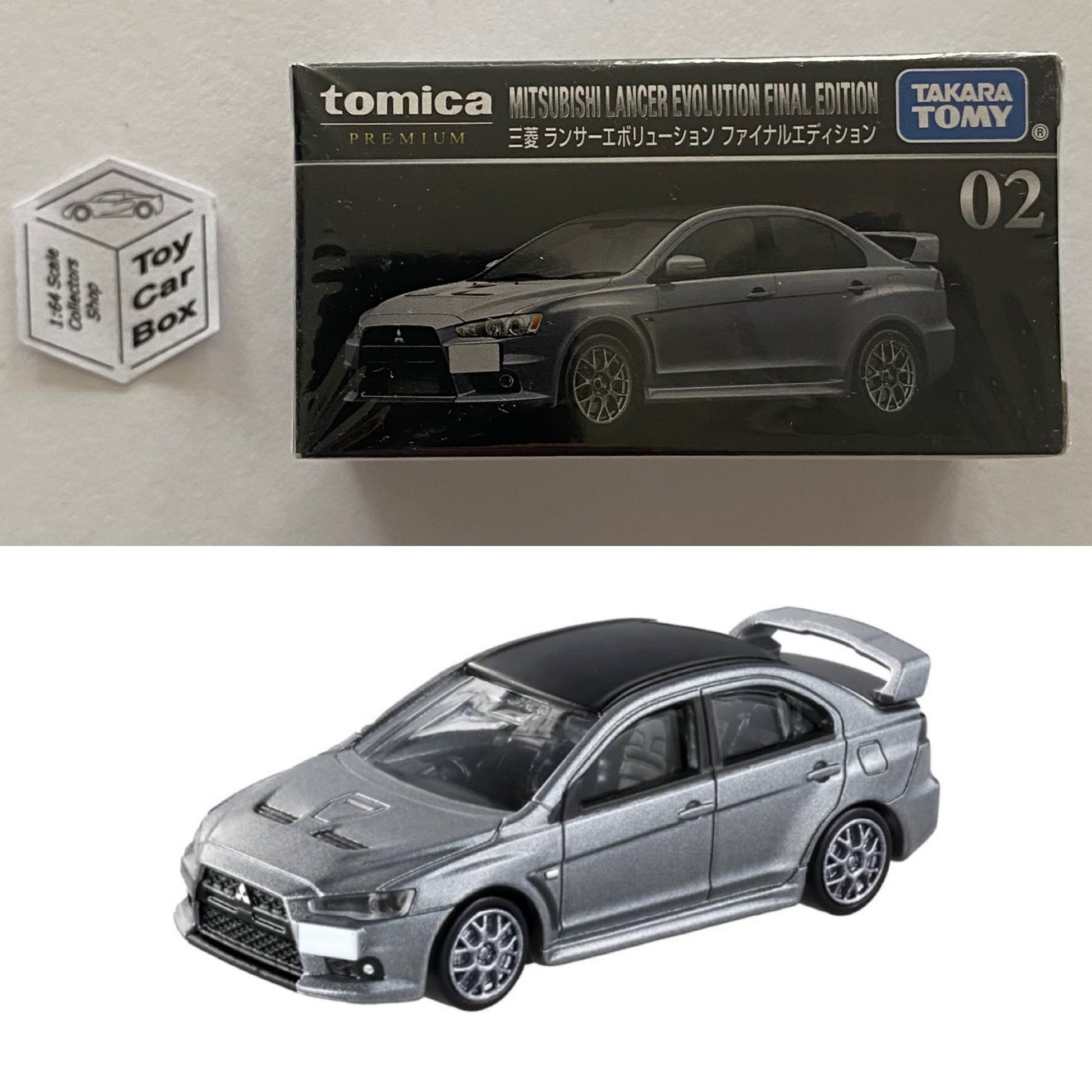 TOMICA Premium #2 Mitsubishi Lancer Evo X Final Edition (Grey Boxed) J00