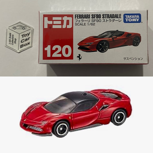 TOMICA Regular #120 - Ferrari SF90 Stradale (Red - 1/62 Scale - Boxed) F53