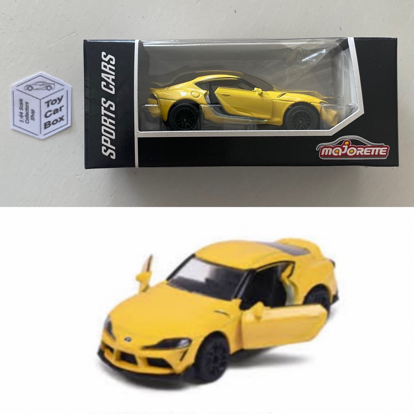 MAJORETTE - Toyota Supra GR (Yellow - Sports Cars Box) 1/64 Scale* -D72
