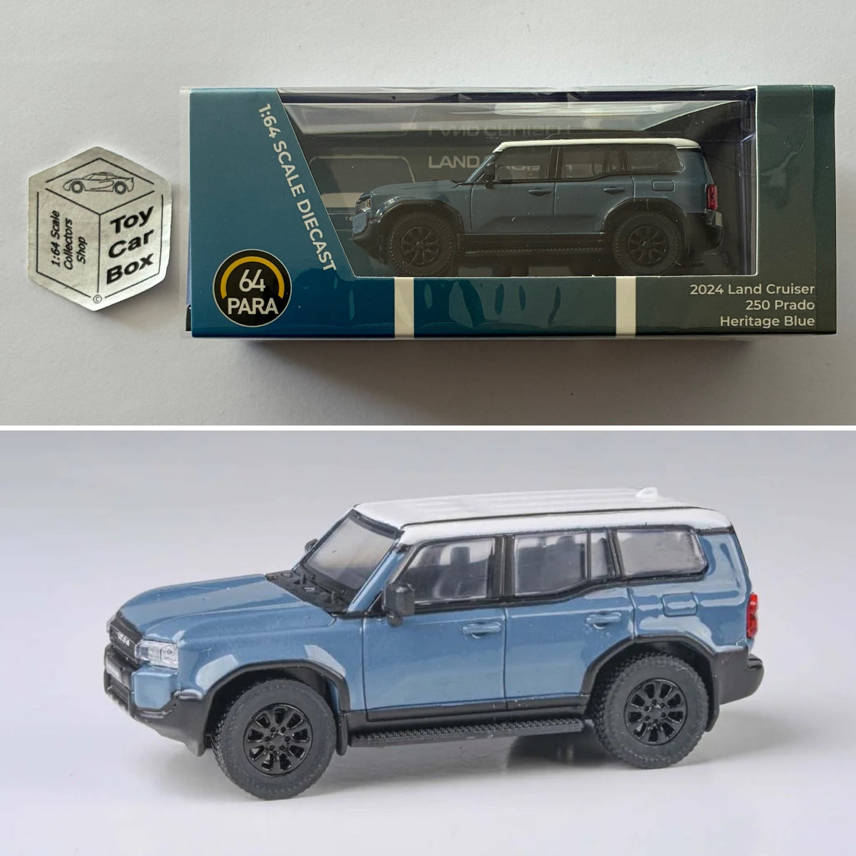 PARA64 - 2024 Toyota Land Cruiser Prado 250 (Heritage Blue - 1/64 Scale) P50g