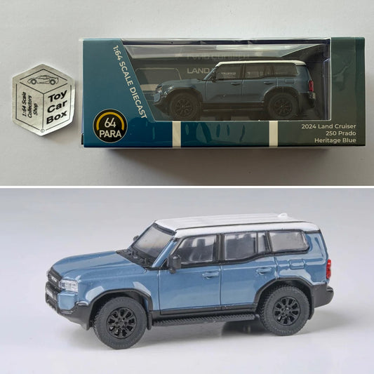 PARA64 - 2024 Toyota Land Cruiser Prado 250 (Heritage Blue - 1/64 Scale) P50g