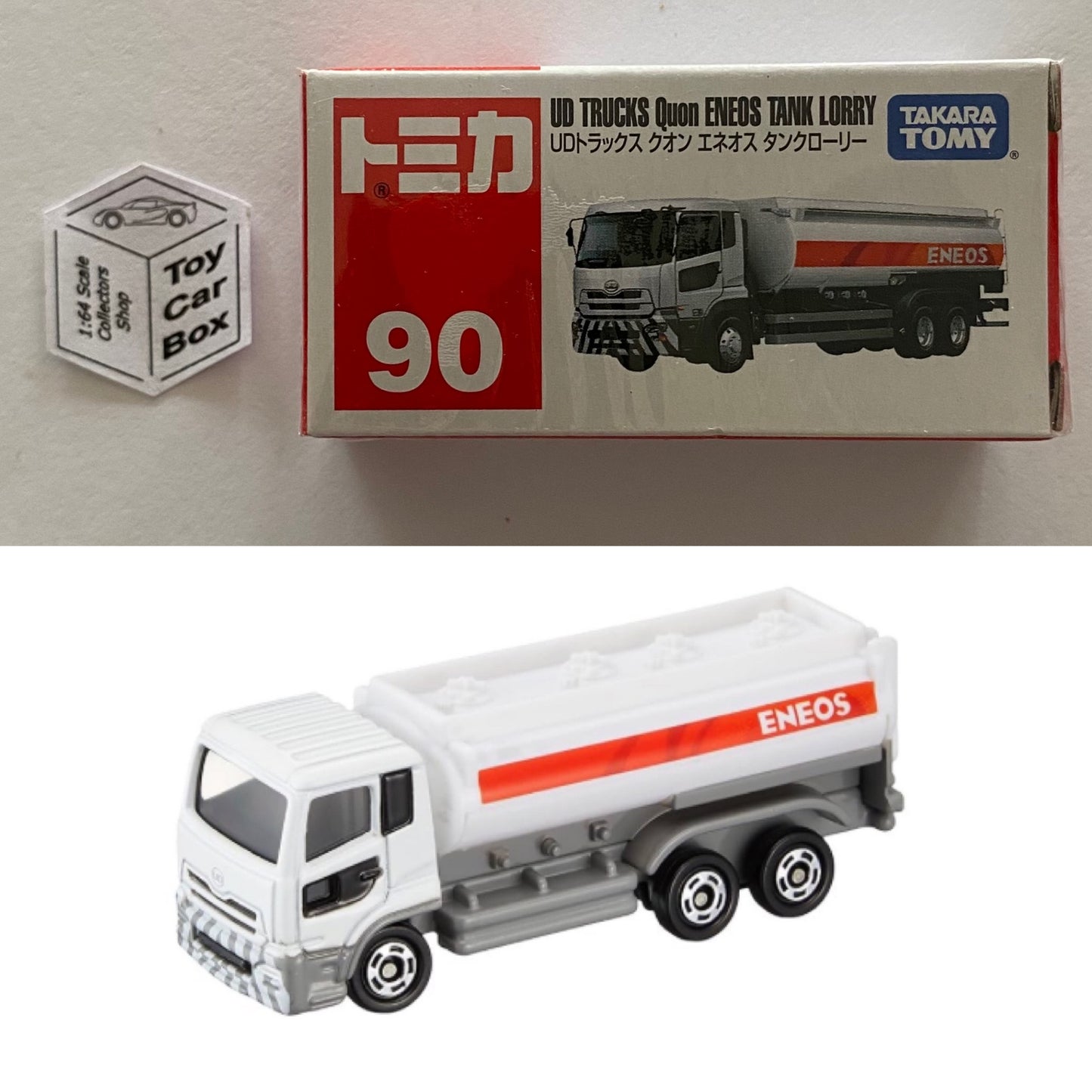 TOMICA Regular #90 - Nissan UD Trucks Quon Tanker (Eneos - Boxed) F27