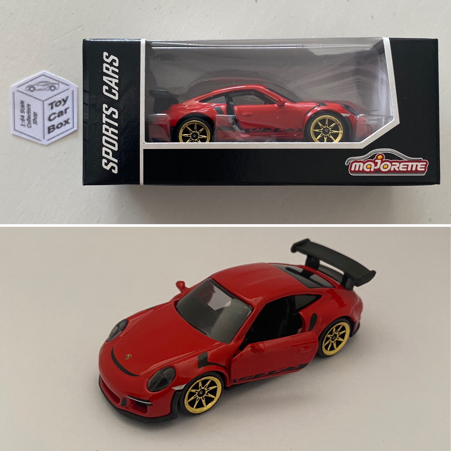 MAJORETTE - Porsche 911 (991) GT3 RS (Red - Sports Cars) 1/64 Scale* - D72