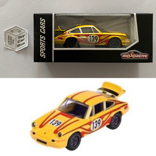 MAJORETTE Porsche 911 Carrera RS 2.7 (Yellow #139 - Sports Cars Box) 1/64* -D72