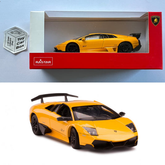 RASTAR 1/43 - Lamborghini Murcielago LP670-4 SV (Yellow - Unopened Boxed) D55g