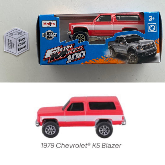 MAISTO Fresh Metal - 1979 Chevrolet K5 Blazer (Red - 1/64 Scale) B98