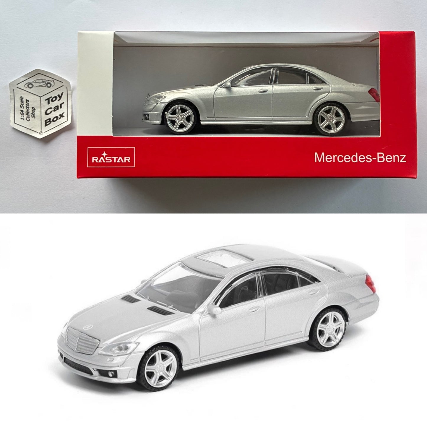 RASTAR 1/43 - Mercedes-Benz S63 AMG (Silver - Unopened Boxed) D55g