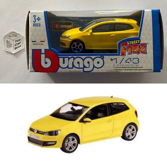 BBURAGO 1/43 - Volkswagen VW Polo GTI (Yellow - Street Fire) E28g
