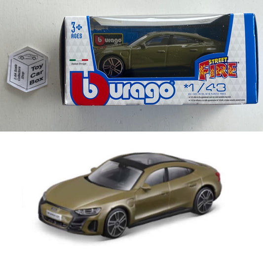 BBURAGO 1/43 - 2022 Audi RS e-tron GT (Olive Green - Street Fire - Boxed) E78