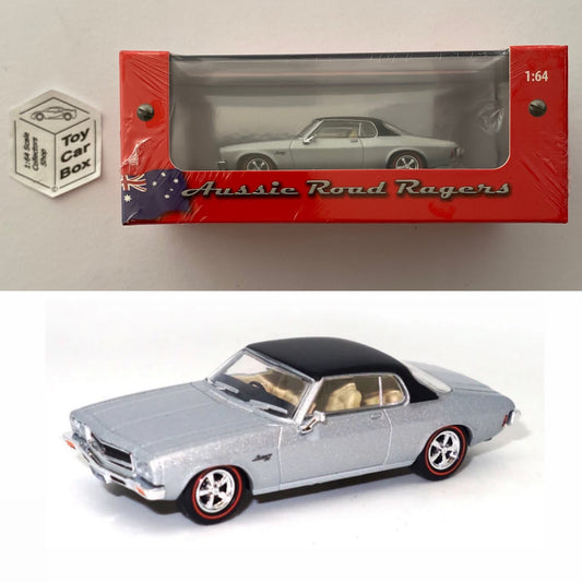 AUSSIE ROAD RAGERS - ‘73 Holden HQ Monaro LS (Silver with Black Roof - 1:64) Q48
