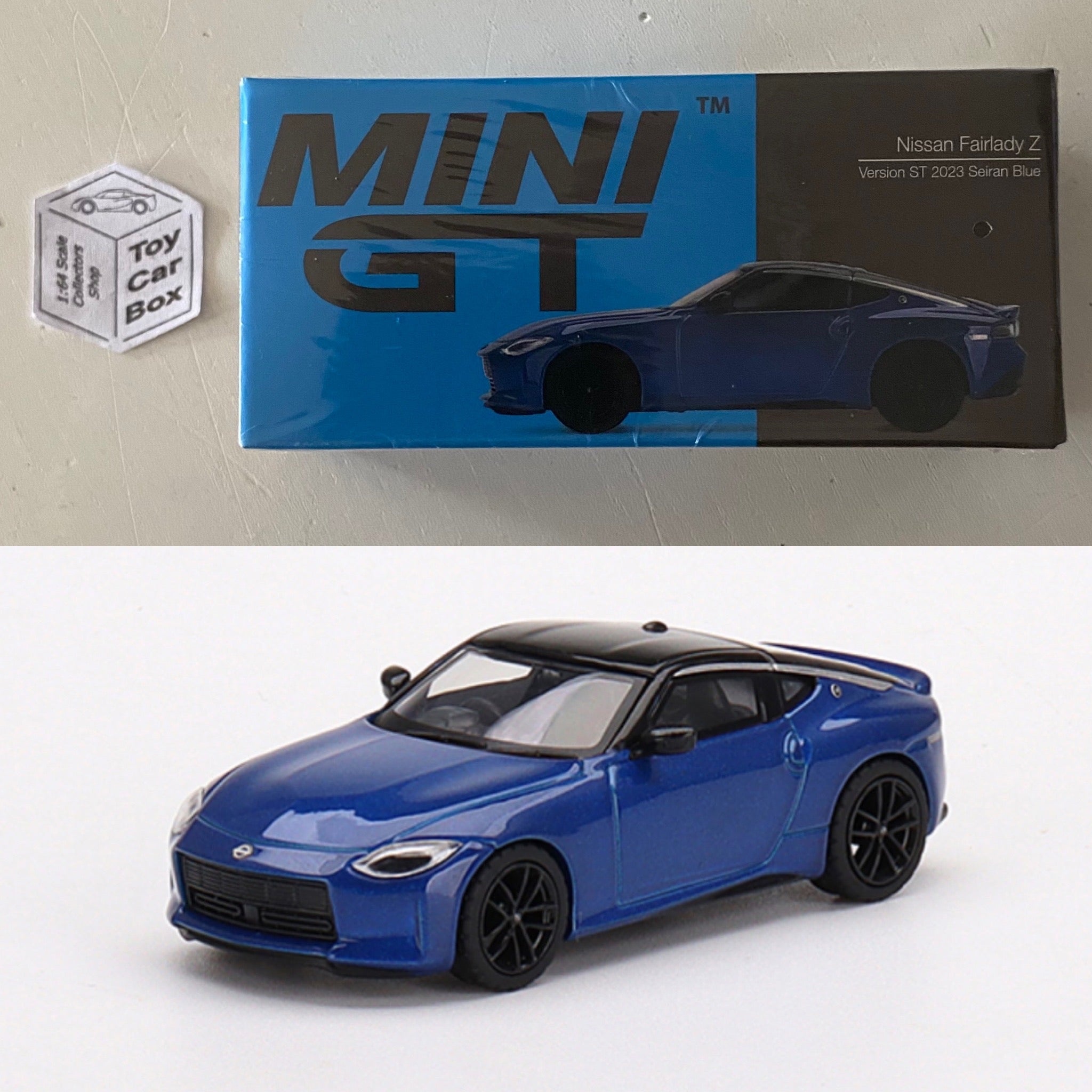 Mini GT #452 - Nissan Z (Version ST 2023 Seiran Blue - 1/64 - Boxed) M74g