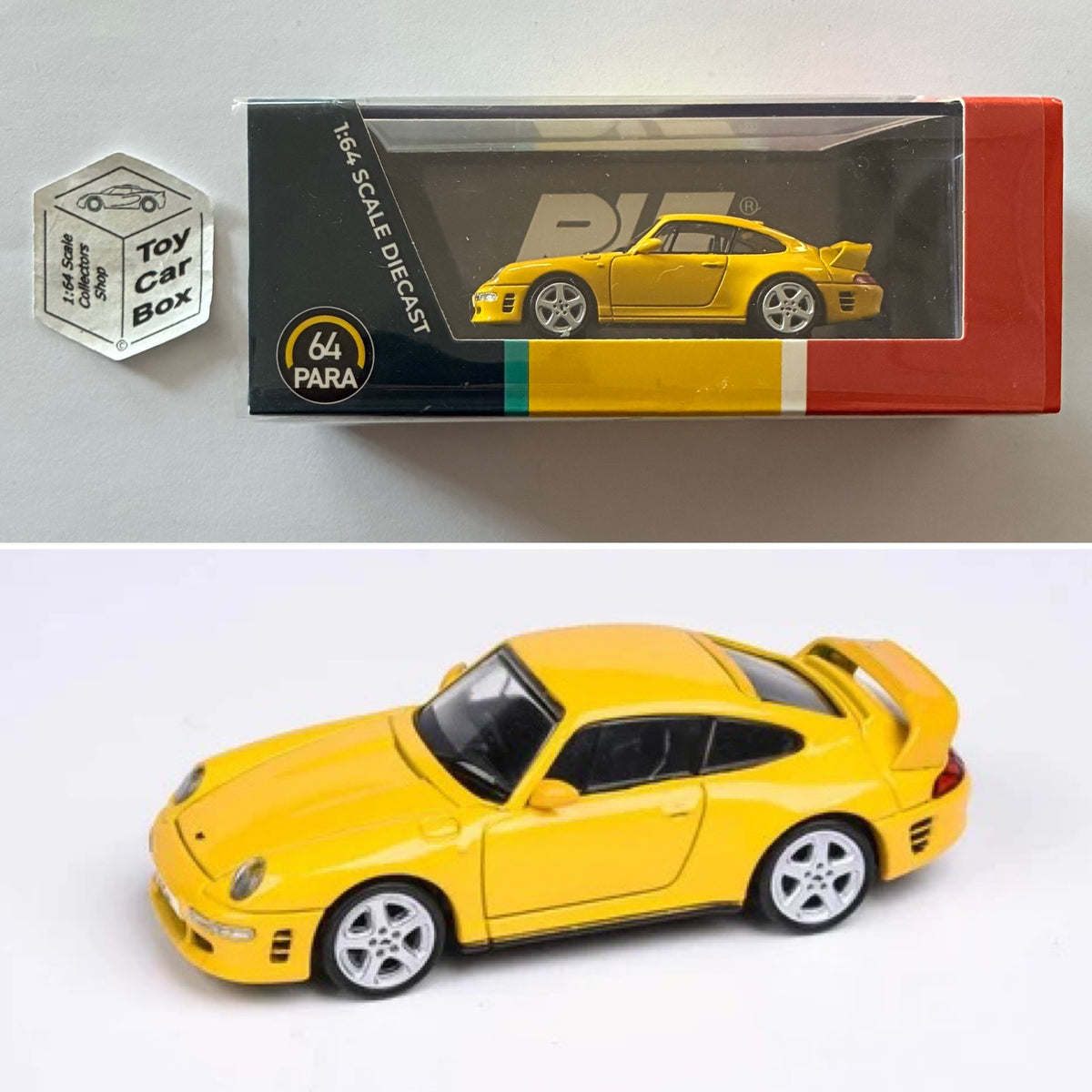 PARA64 - 1995 RUF CTR2 / Porsche 911 (Blossom Yellow - 1/64 Scale) P50g