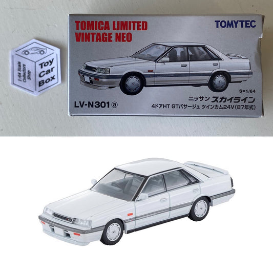 TOMICA Limited Vintage Neo - ‘87 Nissan Skyline HT GT 4dr (1/64 #LV-N301a) BG48