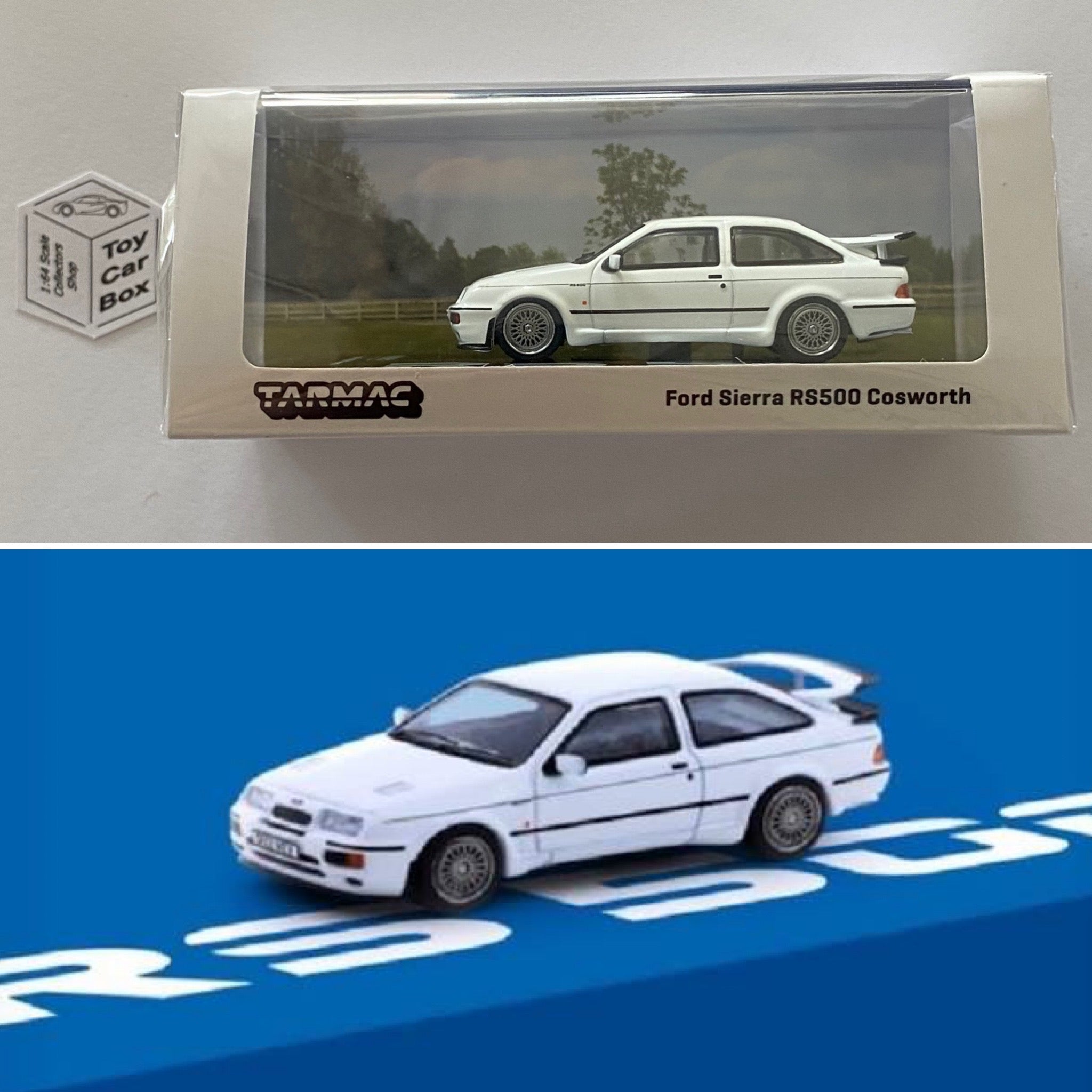 TARMAC - Ford Sierra RS500 Cosworth (White - 1/64 Scale) U95 – Toy