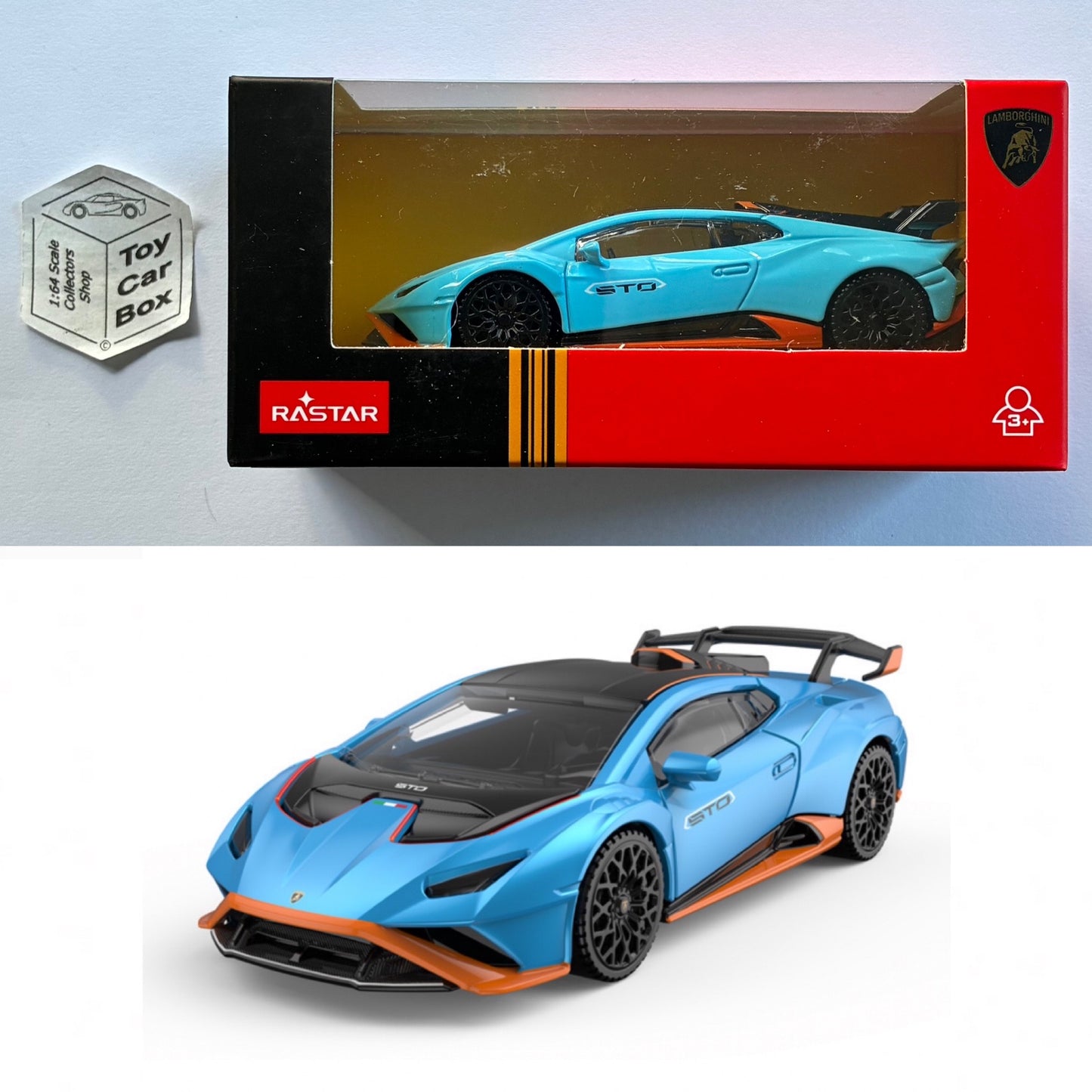 RASTAR 1/43 - Lamborghini Huracan STO (Blue - Unopened Boxed) D55g
