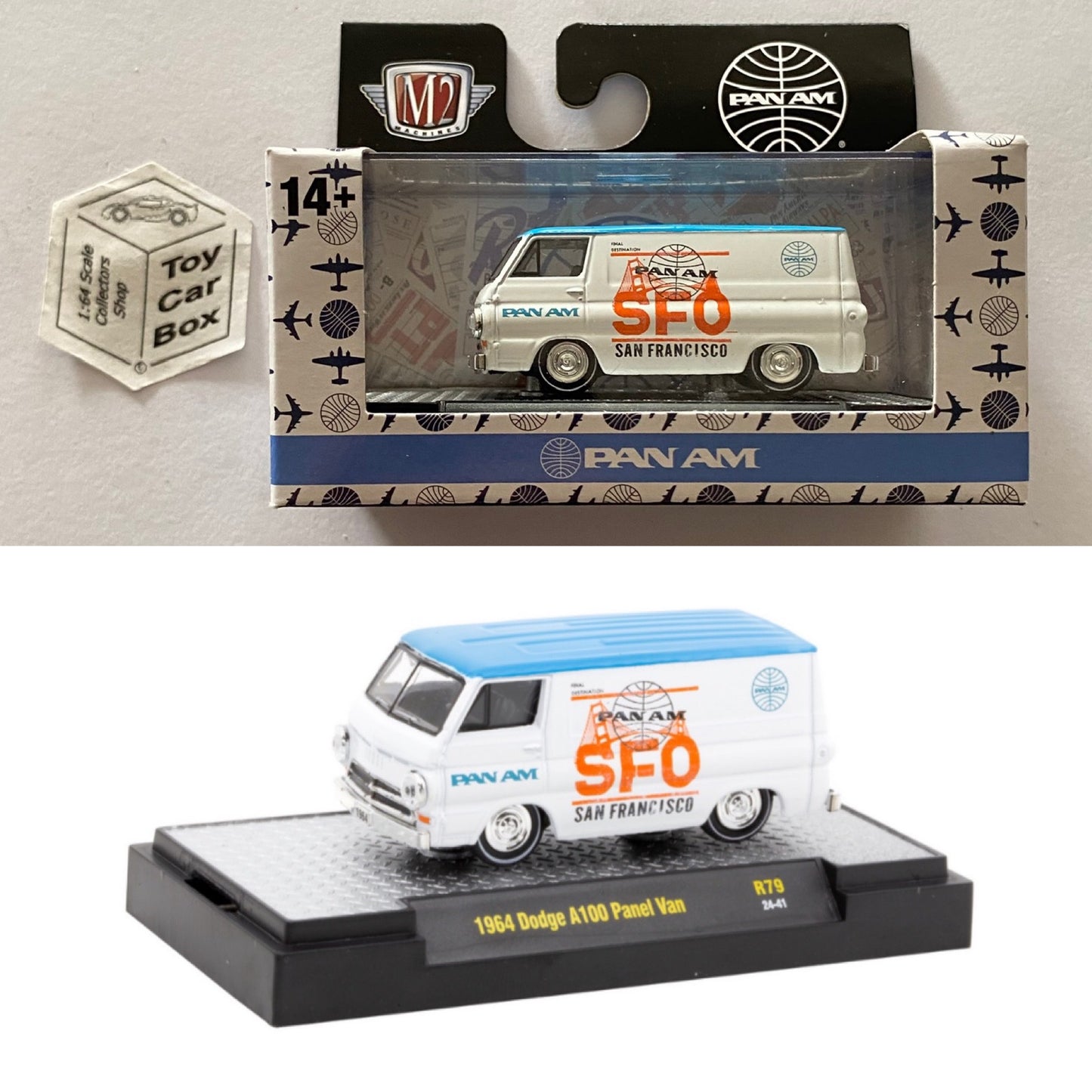 M2 MACHINES - 1964 Dodge A100 (Pan Am - Detroit Muscle R79 - 1/64) L92g