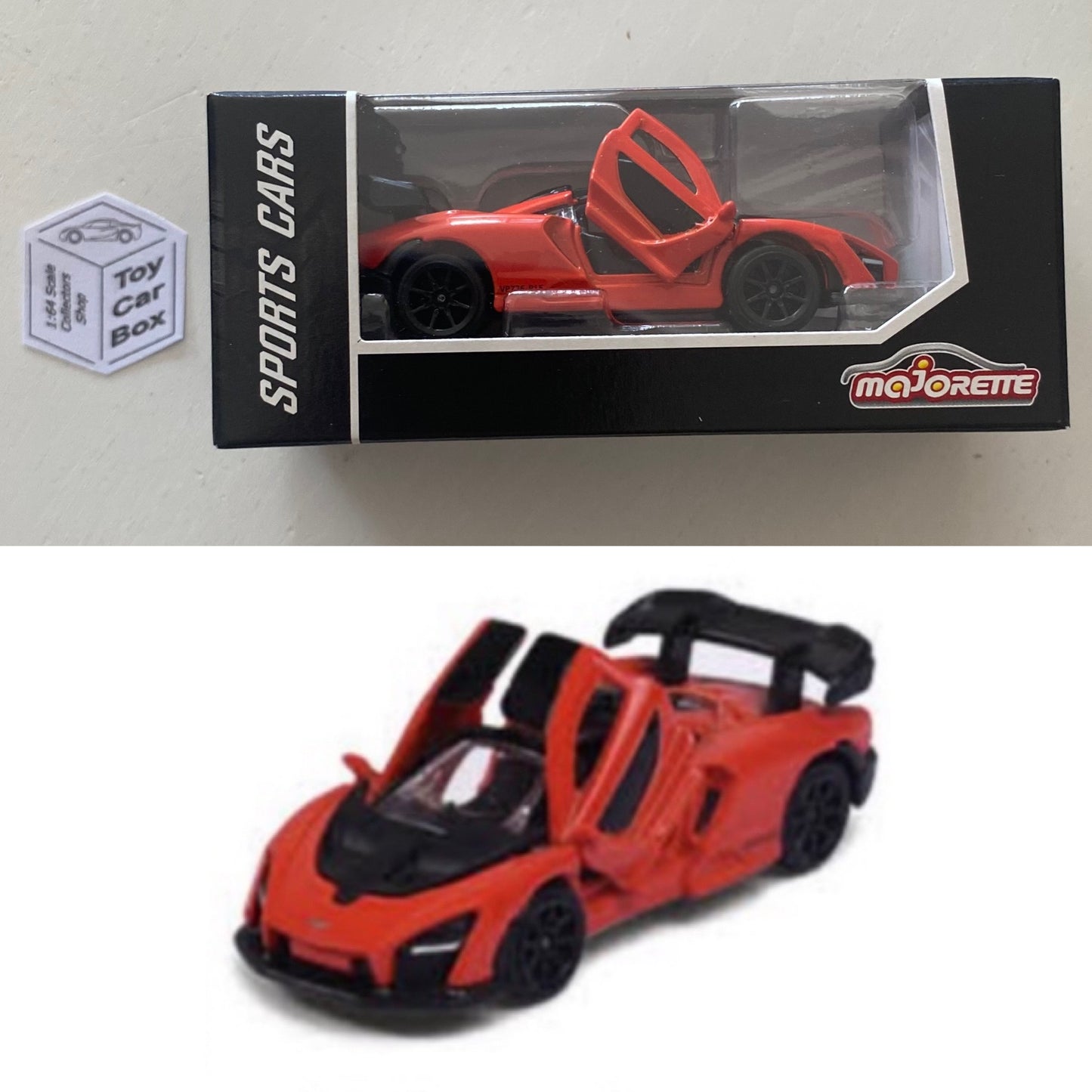 MAJORETTE - McLaren Senna (Orange - Sports Cars Box) 1/64 Scale* - D72