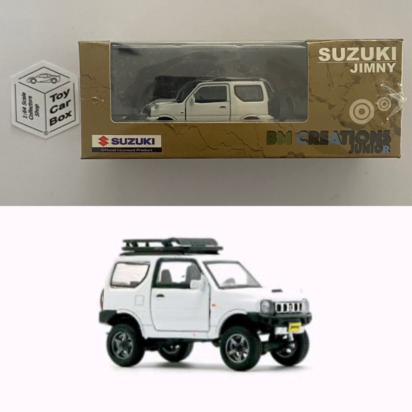 BM CREATIONS - Suzuki Jimny JB23 (1:64 Scale - White - RHD) M14g