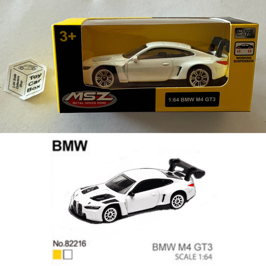 MSZ - BMW M4 GT3 (White - 1/64 Scale* - Boxed) B49