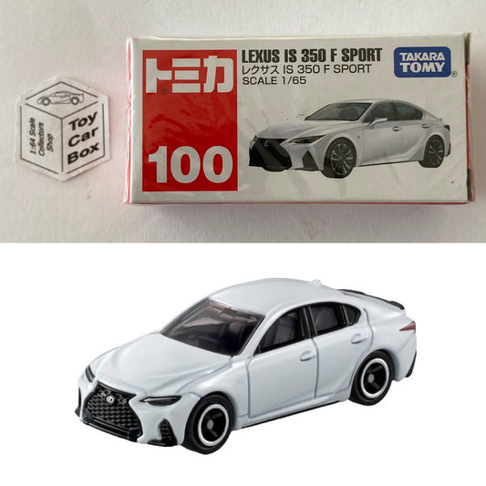 TOMICA Regular #100 - Lexus IS350 F Sport (White - 1/65 Scale - Boxed) E99