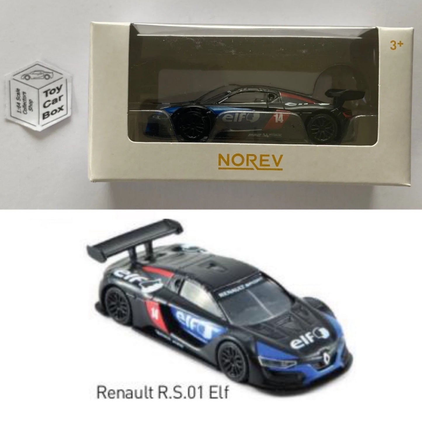 NOREV - Renault R.S.01 (Elf Race Car - 1:64 Scale MiniJet - Boxed) E74g