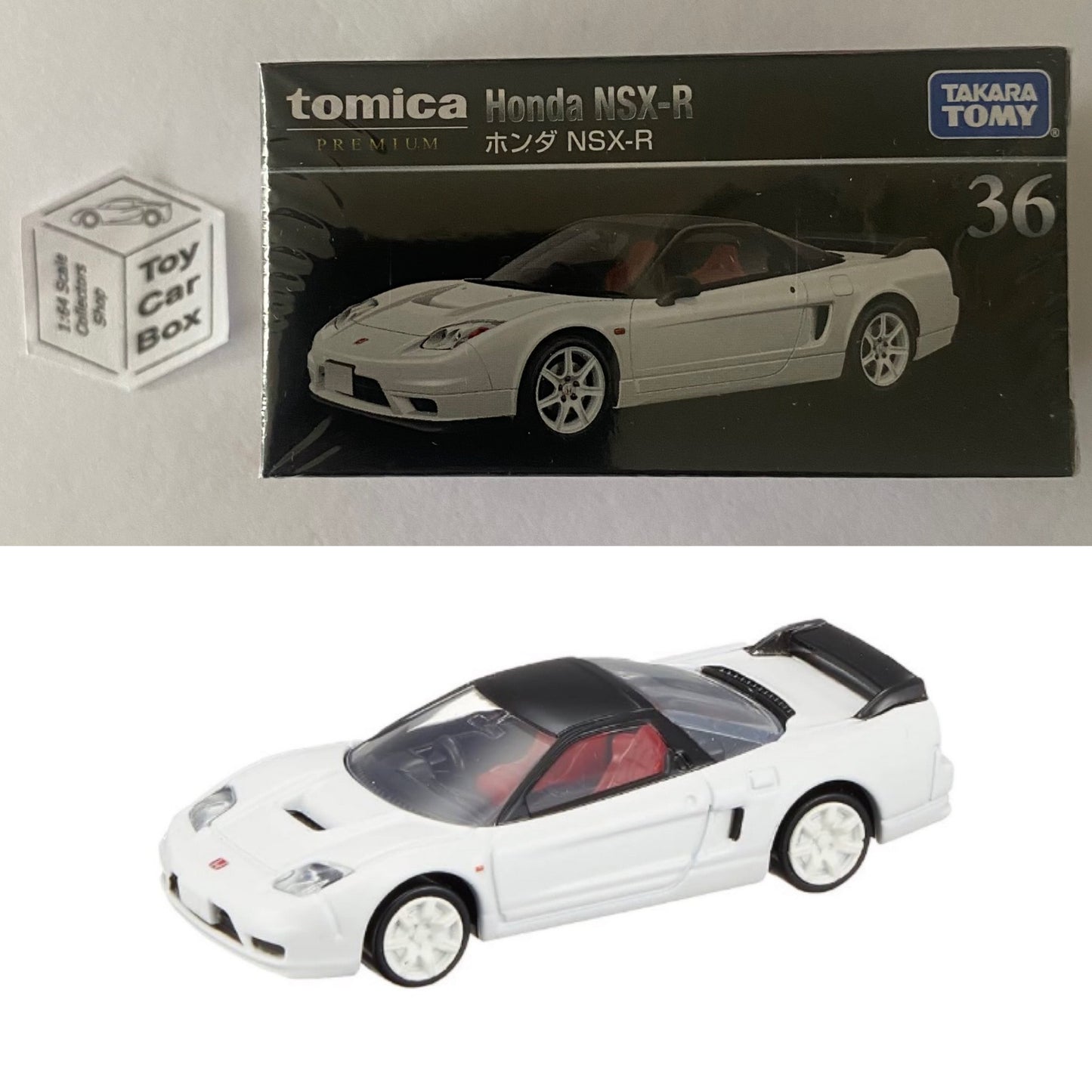TOMICA Premium #36 - Honda NSX-R (White - 1/60 Scale - Boxed) I92