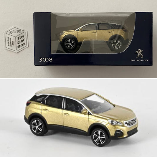 NOREV - 2016 Peugeot 3008 (Gold - 1:64 Scale / 3 Inches - MiniJet Boxed) F22g