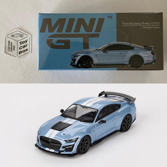 Mini GT #758 - Ford Mustang Shelby GT500 (Heritage Edition - 1/64 Boxed) L33g