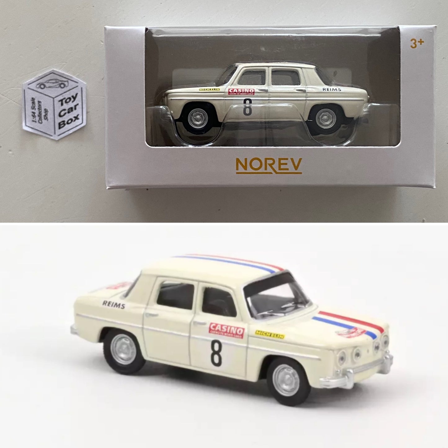 NOREV 1:64 Scale* - 1968 Renault 8 Gordini (‘14 Historic Racing #8 - Boxed) G02g