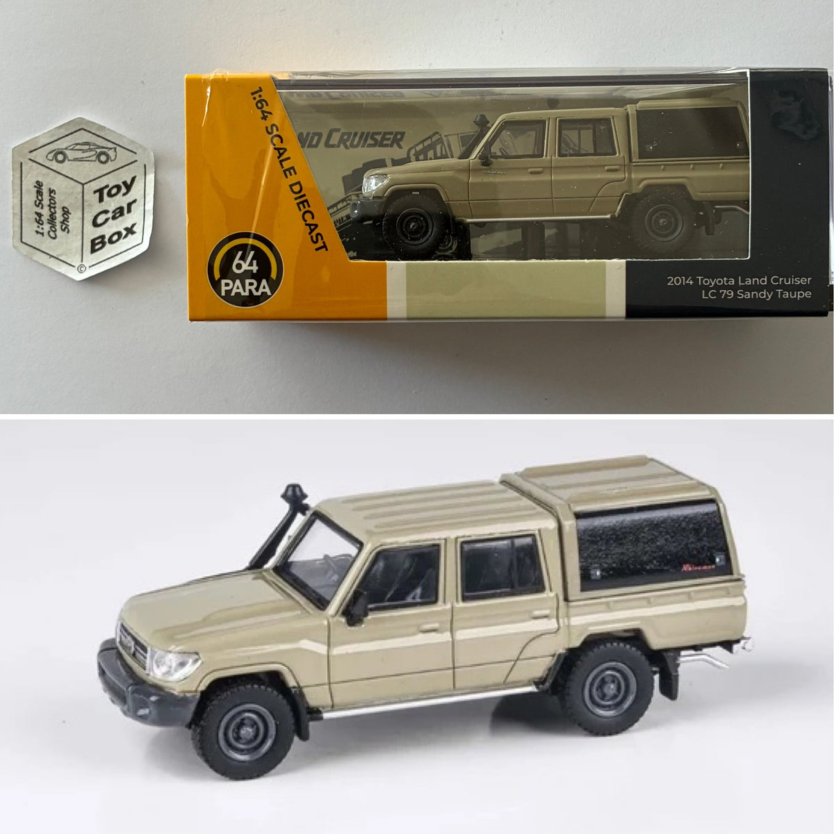 PARA64 - 2014 Toyota Land Cruiser LC 76 (Sandy Taupe - 1/64 Scale) P50g