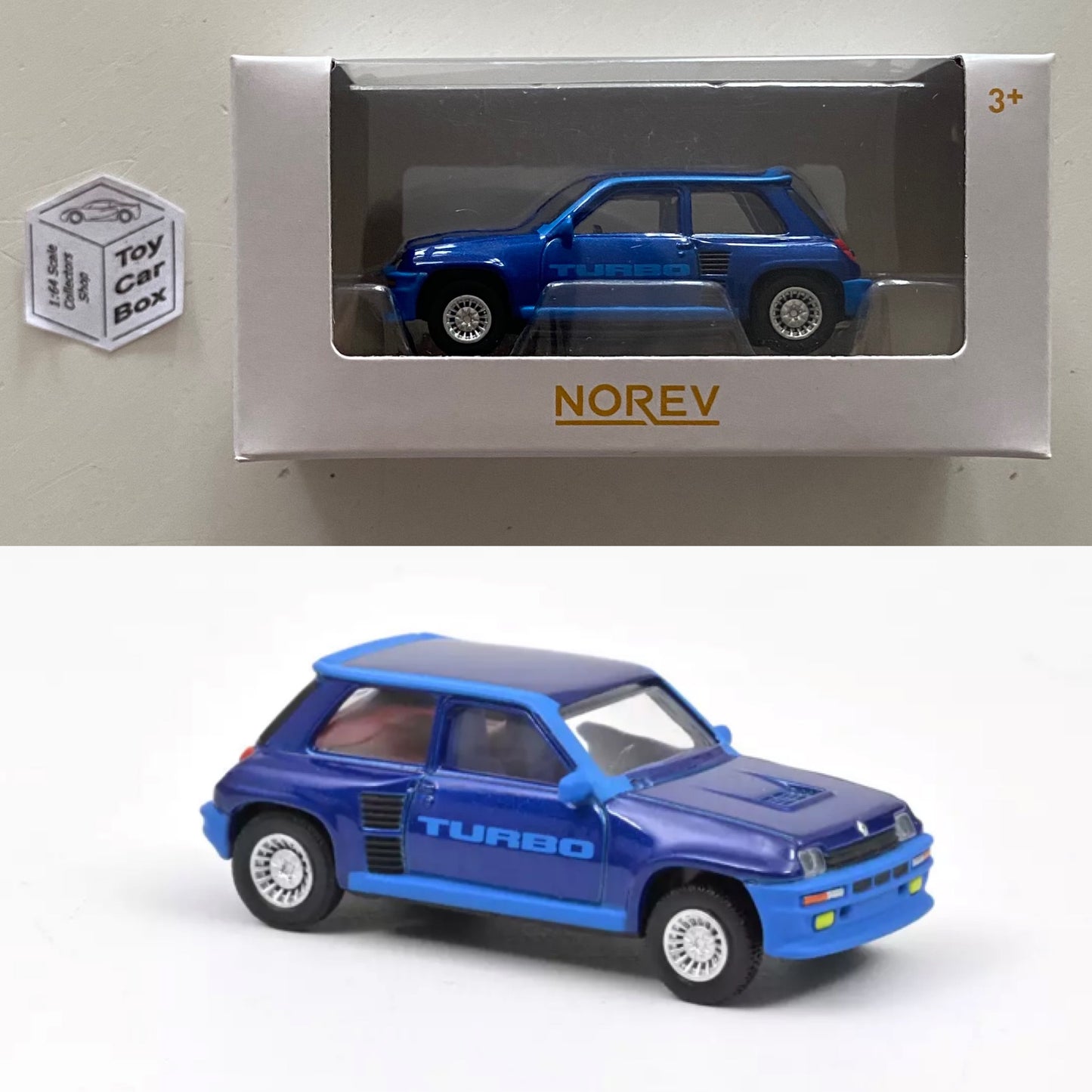 NOREV 1:64 Scale* - 1980 Renault 5 Turbo (Olympe Blue - Boxed) F75g