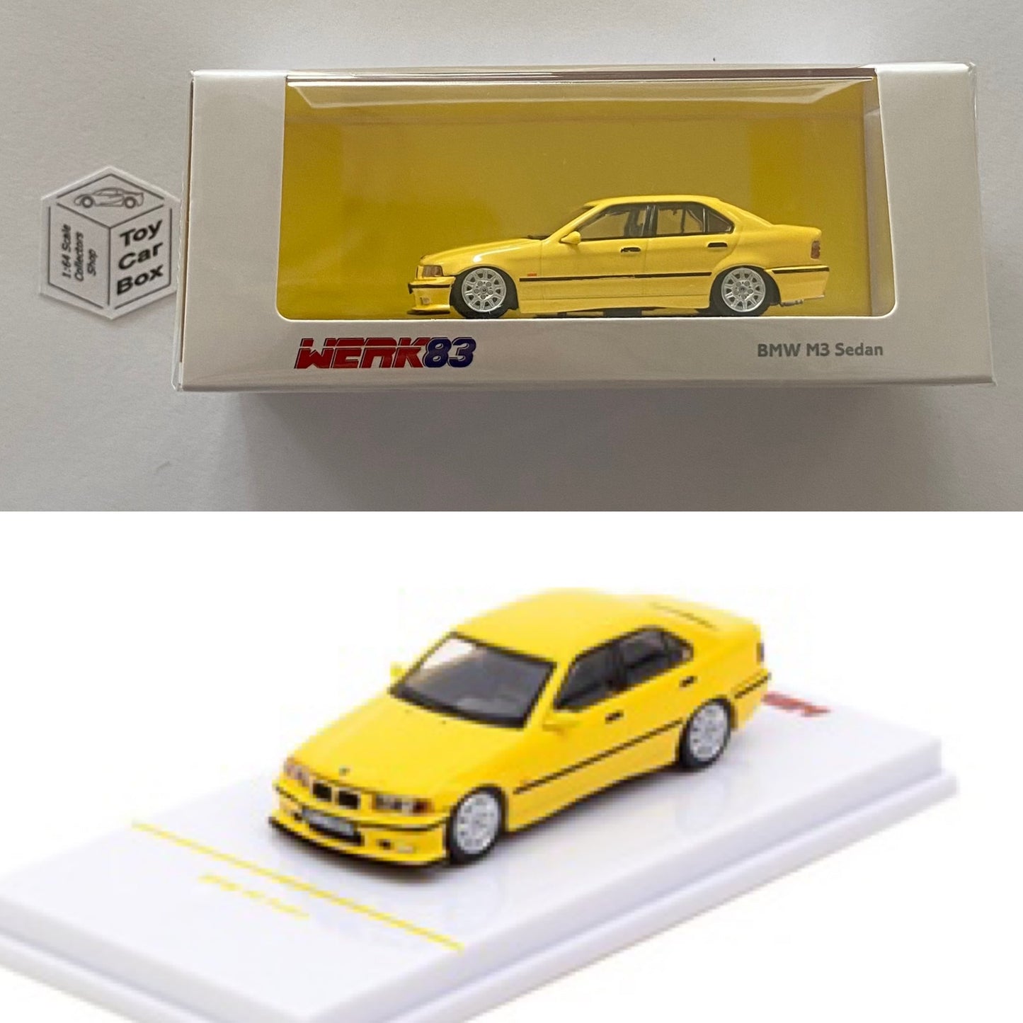 WERK83 - BMW M3 E36 Sedan (Yellow - 1/64 Scale) T85