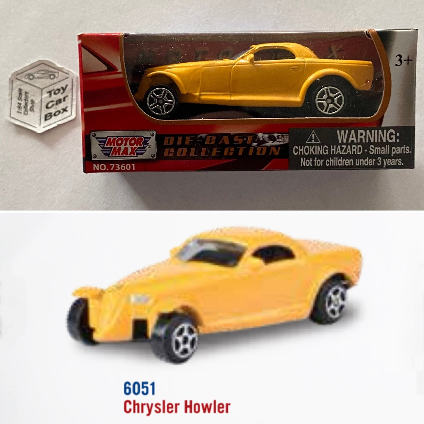 MOTORMAX - Chrysler Howler (Yellow - 3” Series / 1:64* - Boxed) B48g