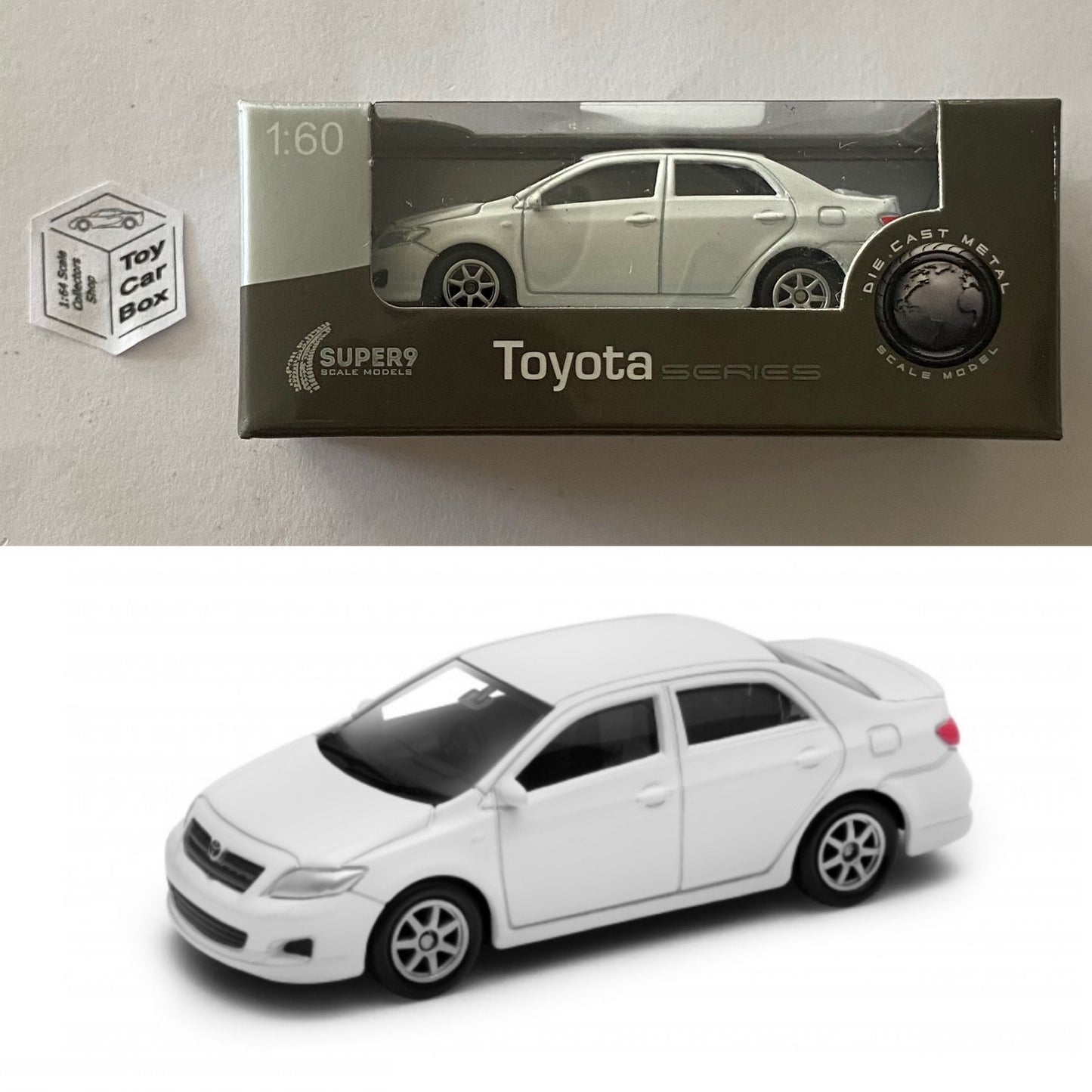 WELLY 1:60-64 - Toyota Corolla (White #52292 - Boxed) E01g