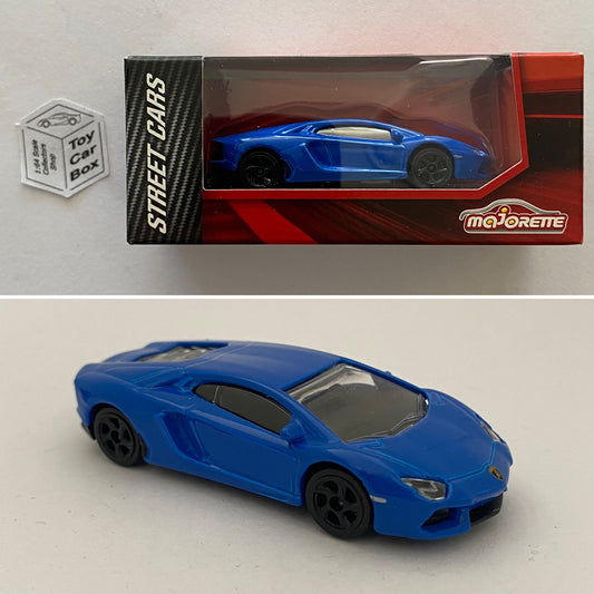 MAJORETTE Lamborghini Aventador (1/64* Street Cars Box - Blue #219E) C07