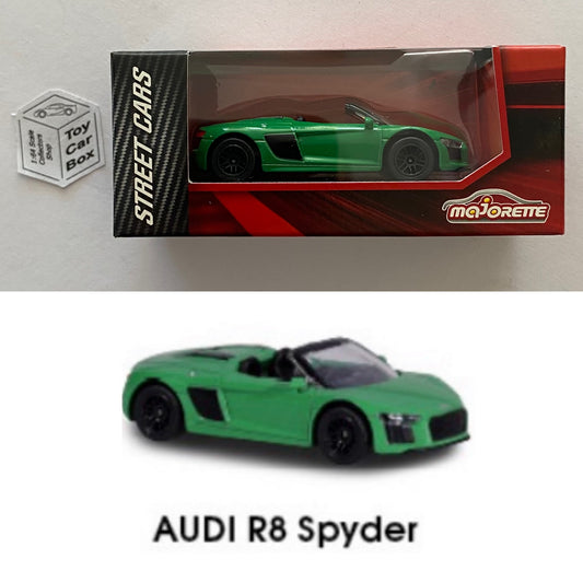 MAJORETTE Audi R8 Spyder (1/58* Street Cars Box - Green #237F) C07