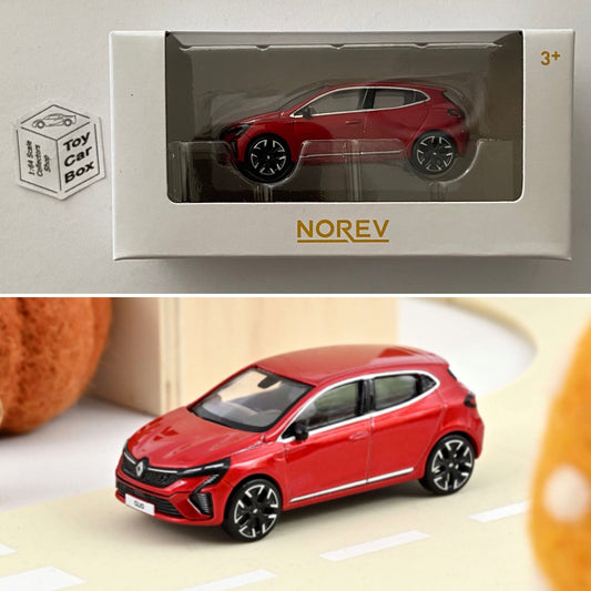 NOREV - 2024 Renault Clio (Flame Red - 1:64 MiniJet Boxed) F22g